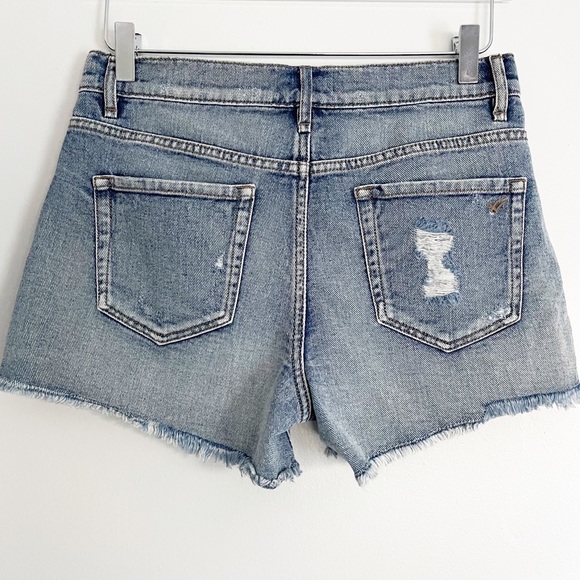 WILLIAM RAST Colorblock highrise denim shorts Sz26 - Picture 8 of 11